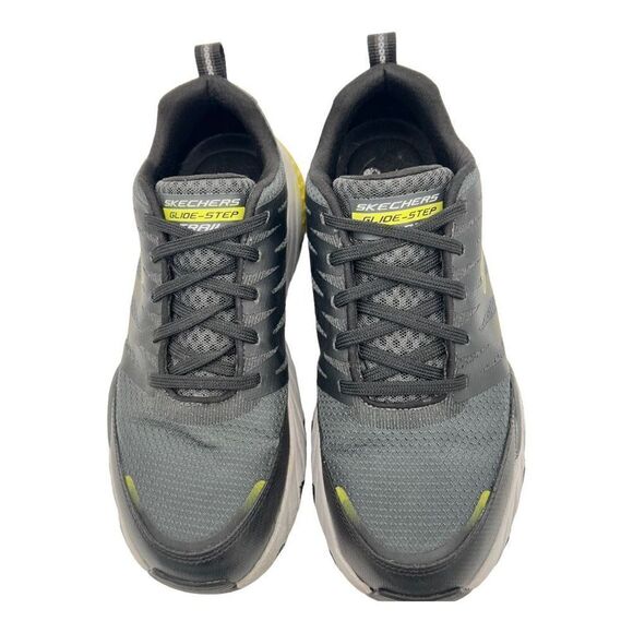 Skechers Glide-Step Trail Sneaker - Men's 8.5 Black Grey Memory Foam - Picture 6 of 11